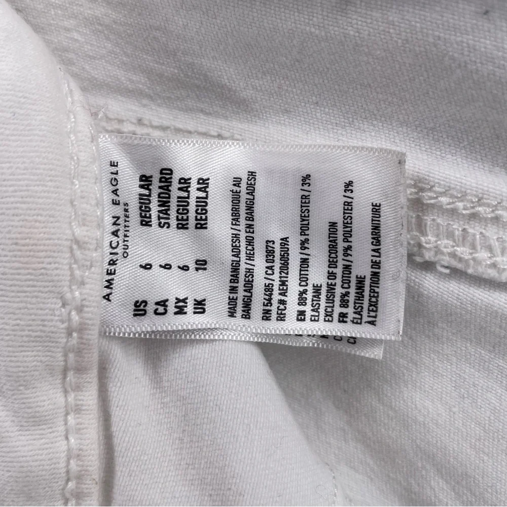 American Eagle outfitters white ripped super high-rise jagging size 4 - Picture 13 of 16